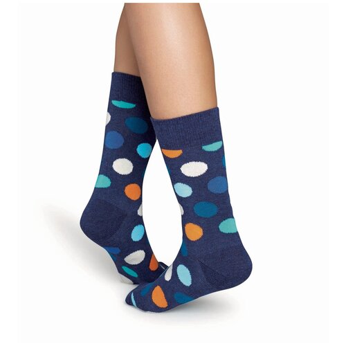 Носки  унисекс Happy Socks, 1 пара, размер 41-46, бирюзовый, оранжевый