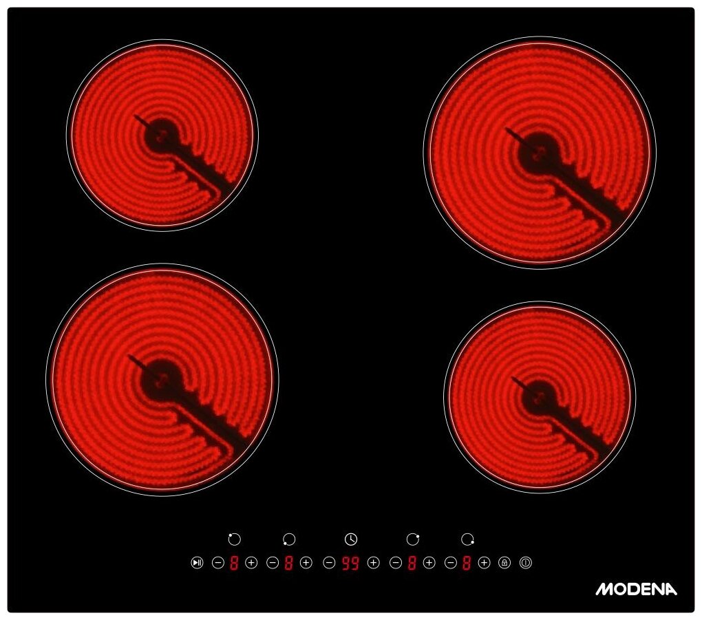 Электрические варочные панели MODENA BC 0642 LBR