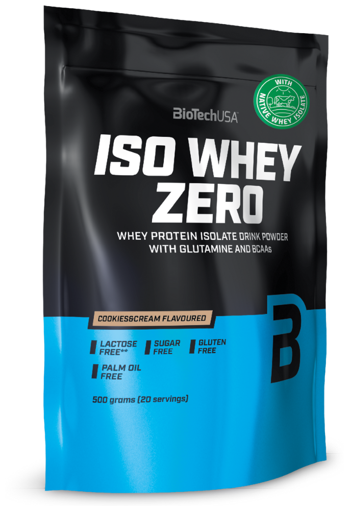 Протеин сывороточный изолят BioTech USA Iso Whey Zero (500 г) Печенье-крем