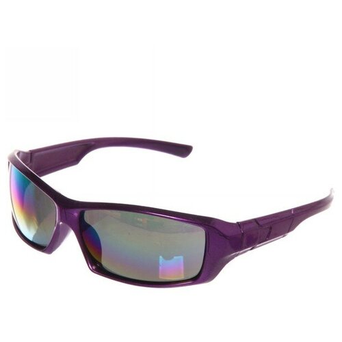 фото Очки солнцезащитные спортивные в чехле «sports hit», зеркальные, цвет темно-бордовый восток