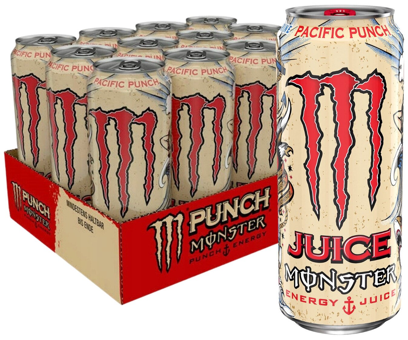 Энергетический напиток Monster Pacific Punch 500ml. - 3 шт. Европа. - фотография № 1