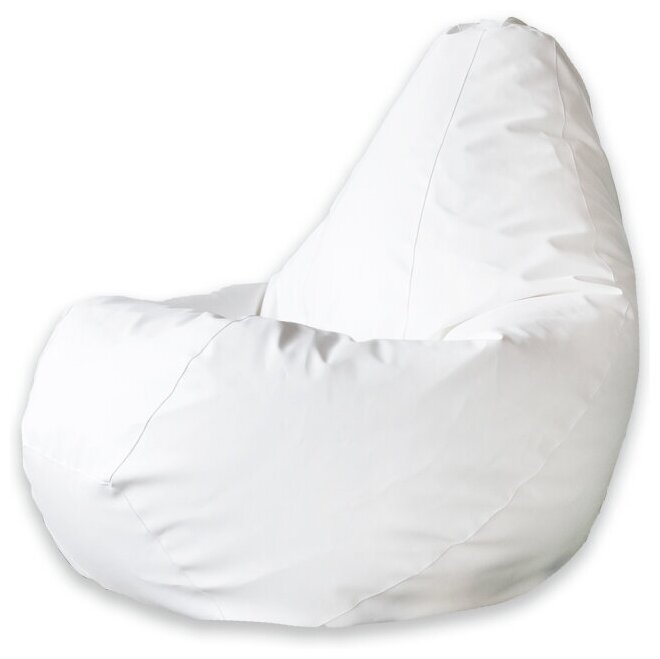 Dreambag Кресло Мешок Груша Белая ЭкоКожа (L, Классический)