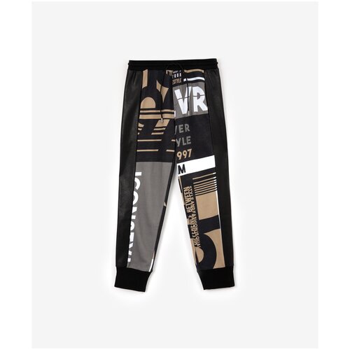 фото Брюки трикотажные комбинированные gulliver, размер 158, мод. 22210bjc5606