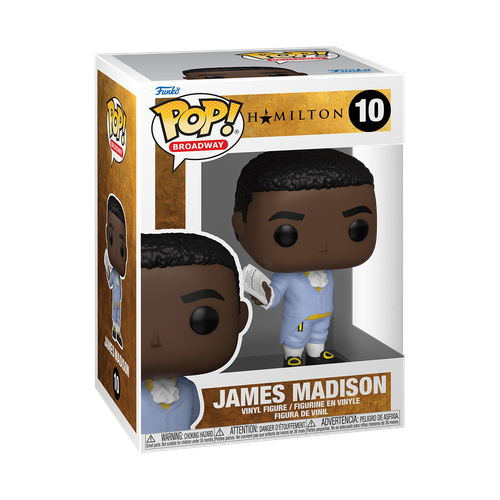 фигурка funko pop эшарум с гравитационным топором 6 дюймов из игры halo infinite Фигурка Funko POP Broadway: Hamilton - James Madison 59270, 9 см