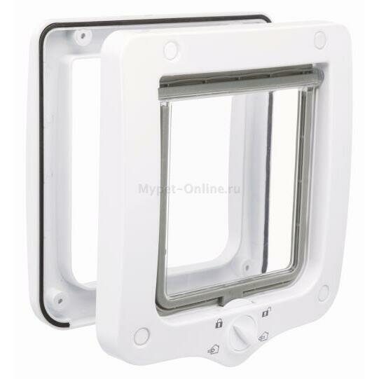 Дверца для кошек и собак Trixie 4-Way Flap Door, размер 20х22см, белый