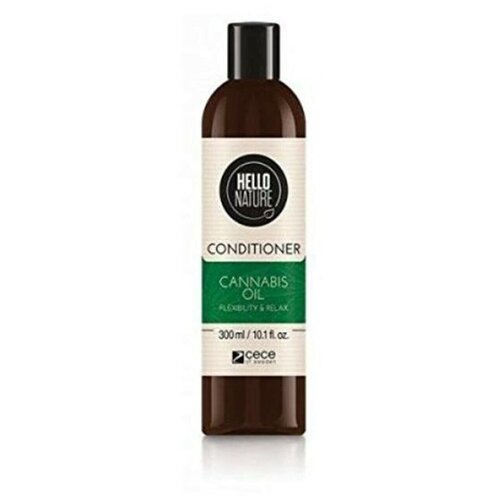 Кондиционер для волос `HELLO NATURE` CANNABIS OIL с маслом конопли (мягкость и эластичность) 300 мл