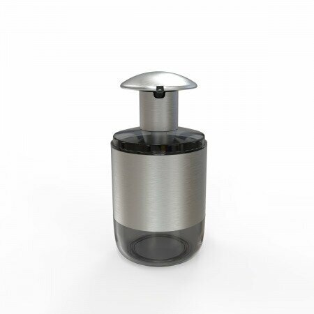 Дозатор для жидкого мыла Primanova M-E69-25 HYGIENIC, цвет черный, материал нержавеющая сталь, настольный, объем 250 мл, размер 9x9x18 см