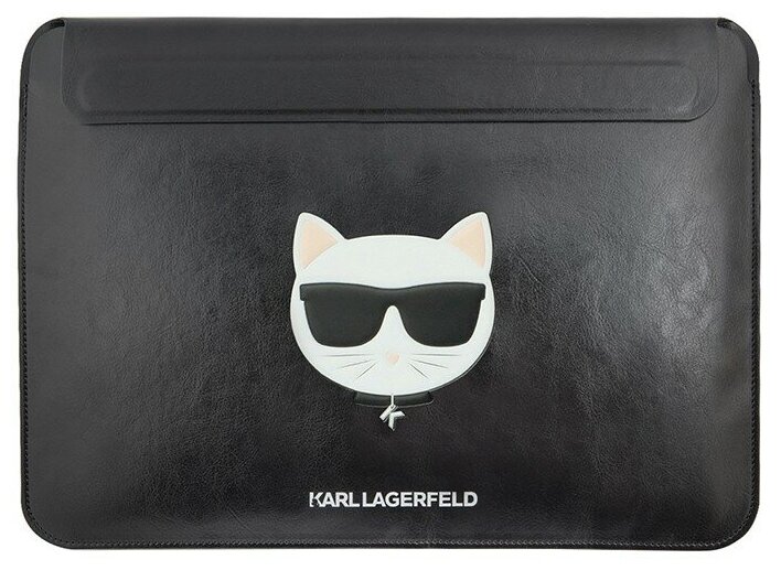 Чехол-папка Lagerfeld Choupette Sleeve для ноутбуков 13-14 дюймов, черный