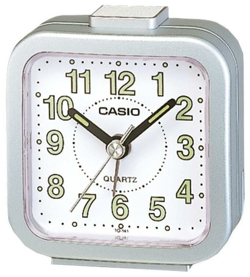 CASIO TQ-141-8 компактный настольный будильник в пластиковом корпусе