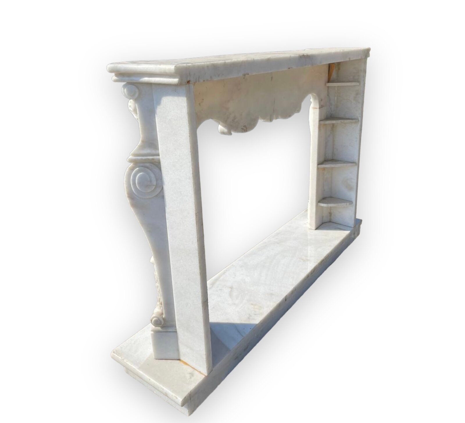 Мраморный портал/ Мраморный портал для камина/ Мраморный камин Continental Versalles White - фотография № 5