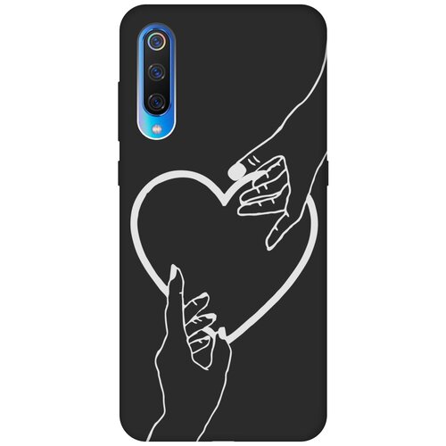 Матовый Soft Touch силиконовый чехол на Xiaomi Mi 9, Сяоми Ми 9 с 3D принтом Hands W черный матовый soft touch силиконовый чехол на xiaomi mi 9 se сяоми ми 9 се с 3d принтом lovers hands w черный