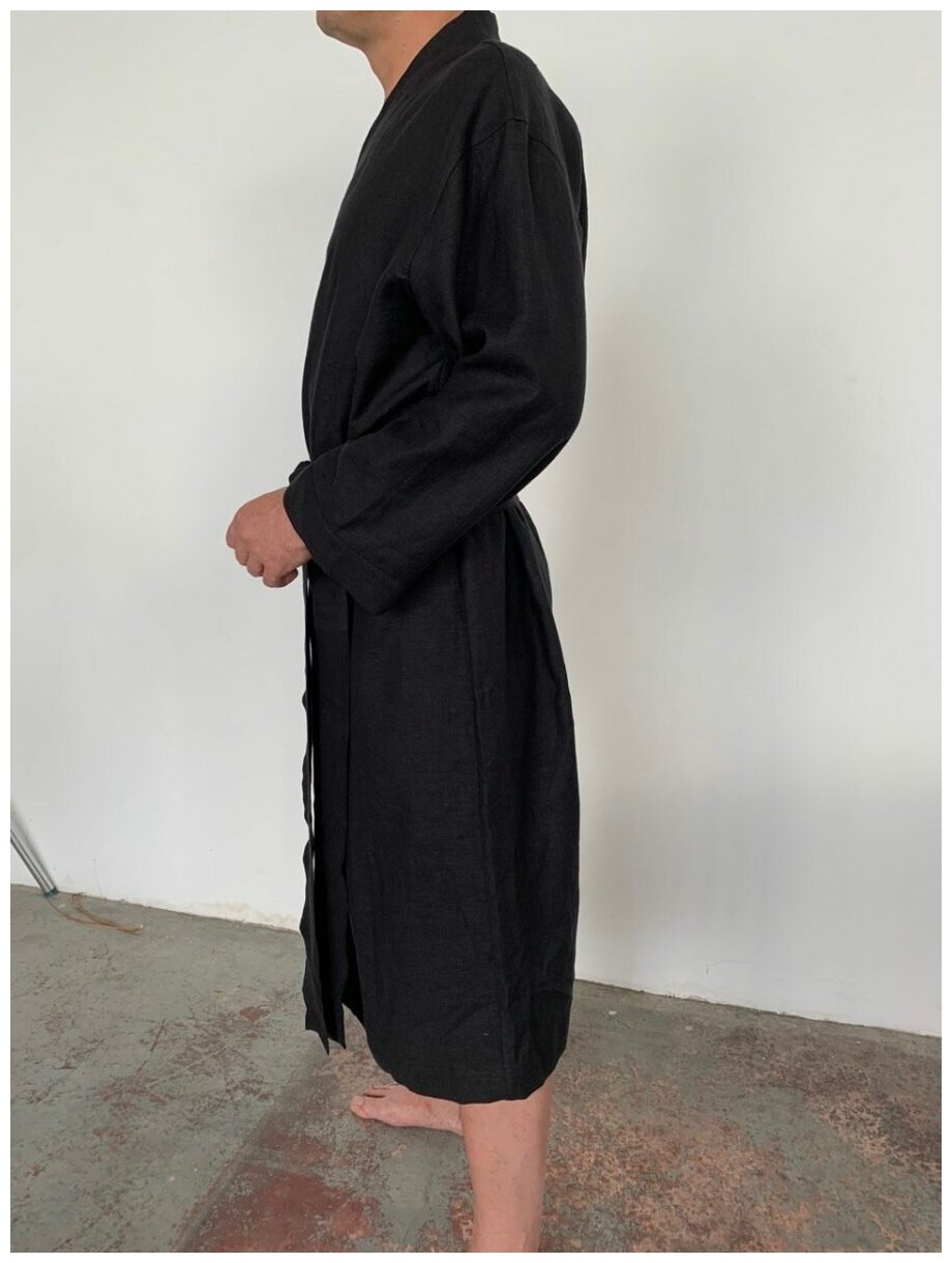 Мужское кимоно QUALITY "Чёрный сапфир" (Размер:One-size) - фотография № 2