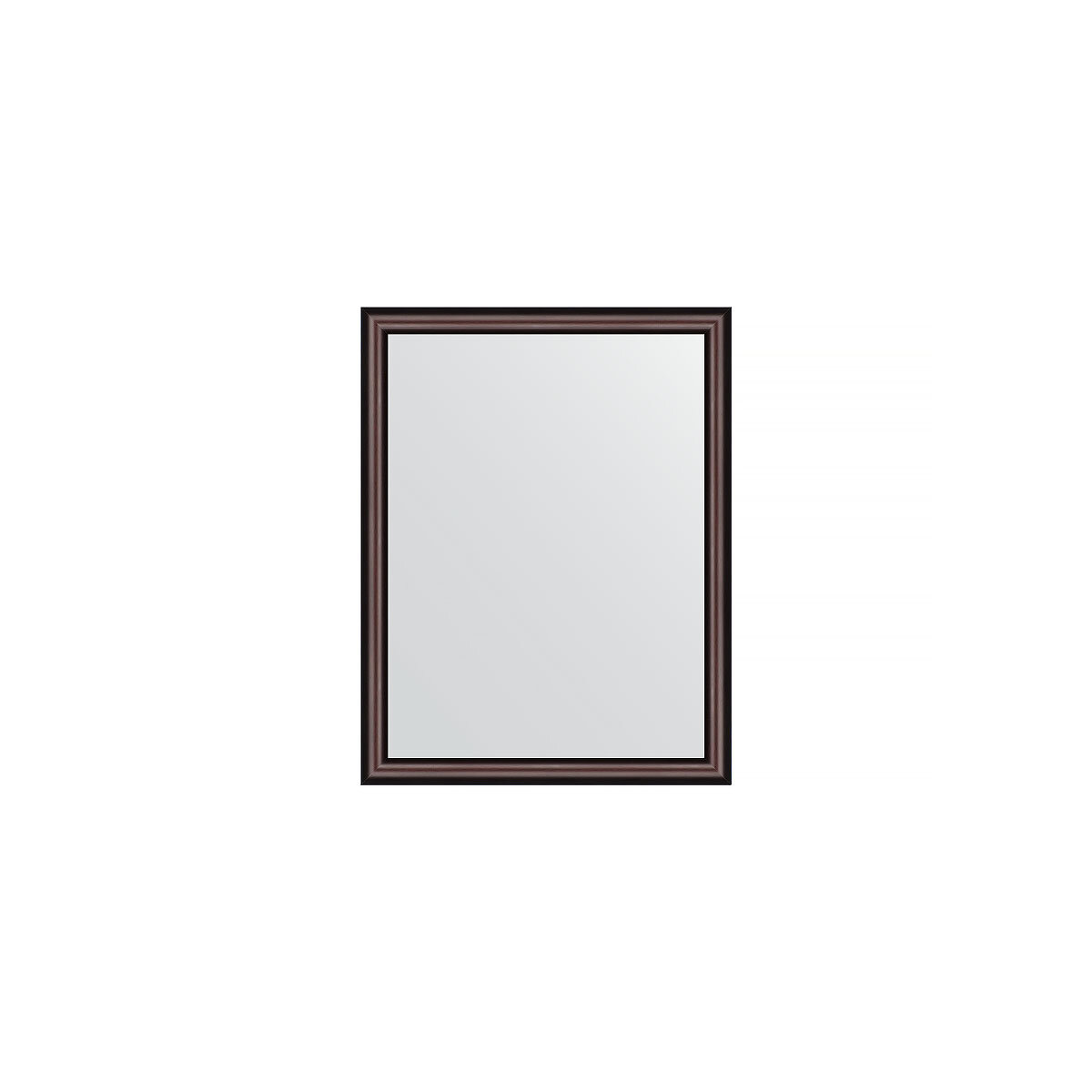 Зеркало настенное EVOFORM в багетной раме махагон, 34х44 см, для гостиной, прихожей, кабинета, спальни и ванной комнаты, BY 1325