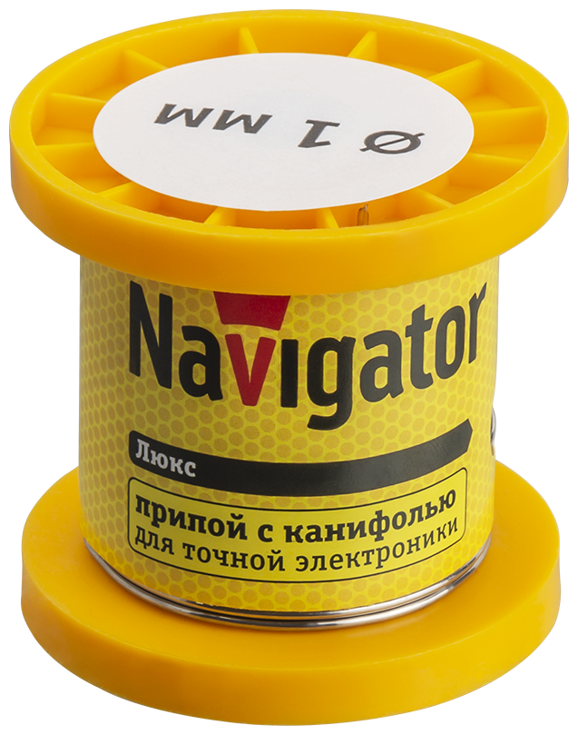 Припои с канифолью ПОС-61 Navigator NEM-Pos02-61K-1-K50