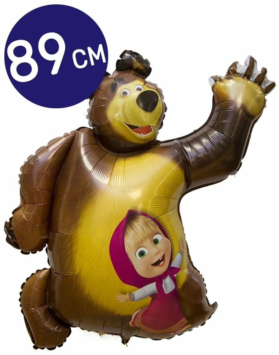 Воздушный шар Маша и Медведь, 89 см