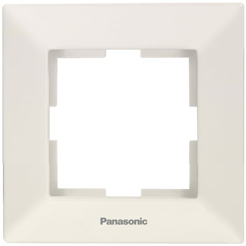 Рамка Panasonic Arkedia (WMTF08012BG-RU) декоративная 1x пластик бежевый (упак:1шт)