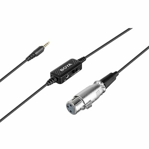 Кабель Boya BY-BCA6 XLR микрофонный кабель с3.5мм разъемом TRRS для Ipad, Iphone, Ipod, и др. моб. устройств, длина 6м