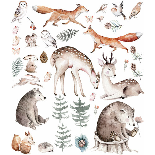 Наклейки интерьерные на стену WForest