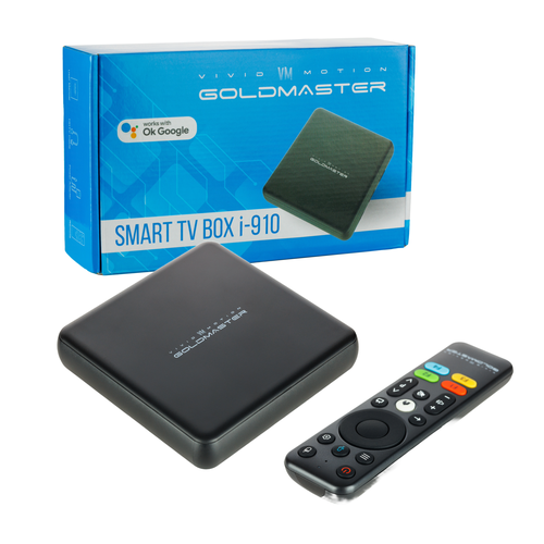 Smart TV приставка Goldmaster I-910 Ultra HD с Google Assistant 439000₽