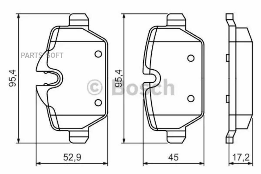 Тормозные колодки Bosch - фото №5