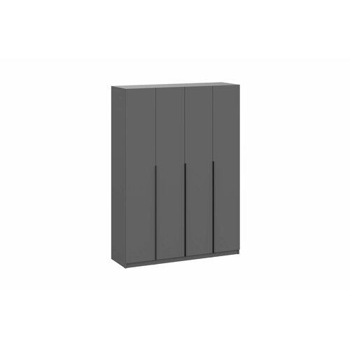 Шкаф 4-х створчатый Нонтон ШК-5 графит серый 160.1x50.6x221.6 см
