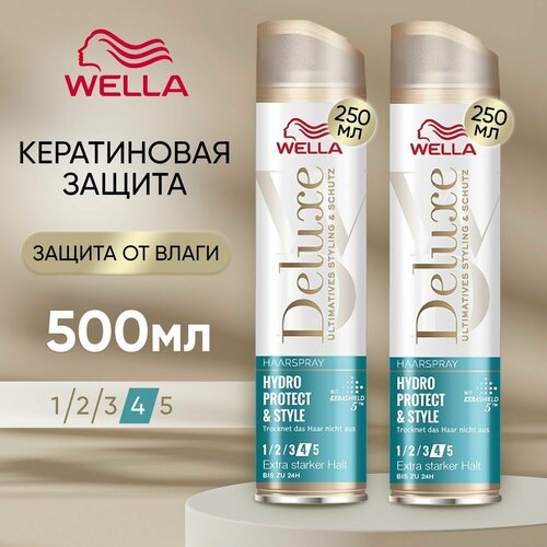 Wella Лак для волос профессиональный Защита от влаги - Набор 2 шт