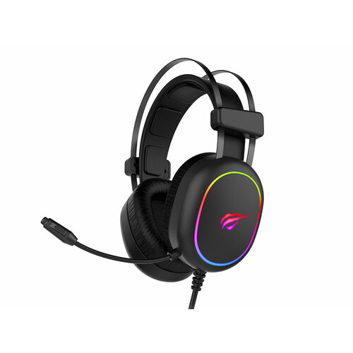 Игровые наушники Havit H2016d закрытого типа с гибким микрофоном и регулировкой громкости шнур 2 м черные 179000₽