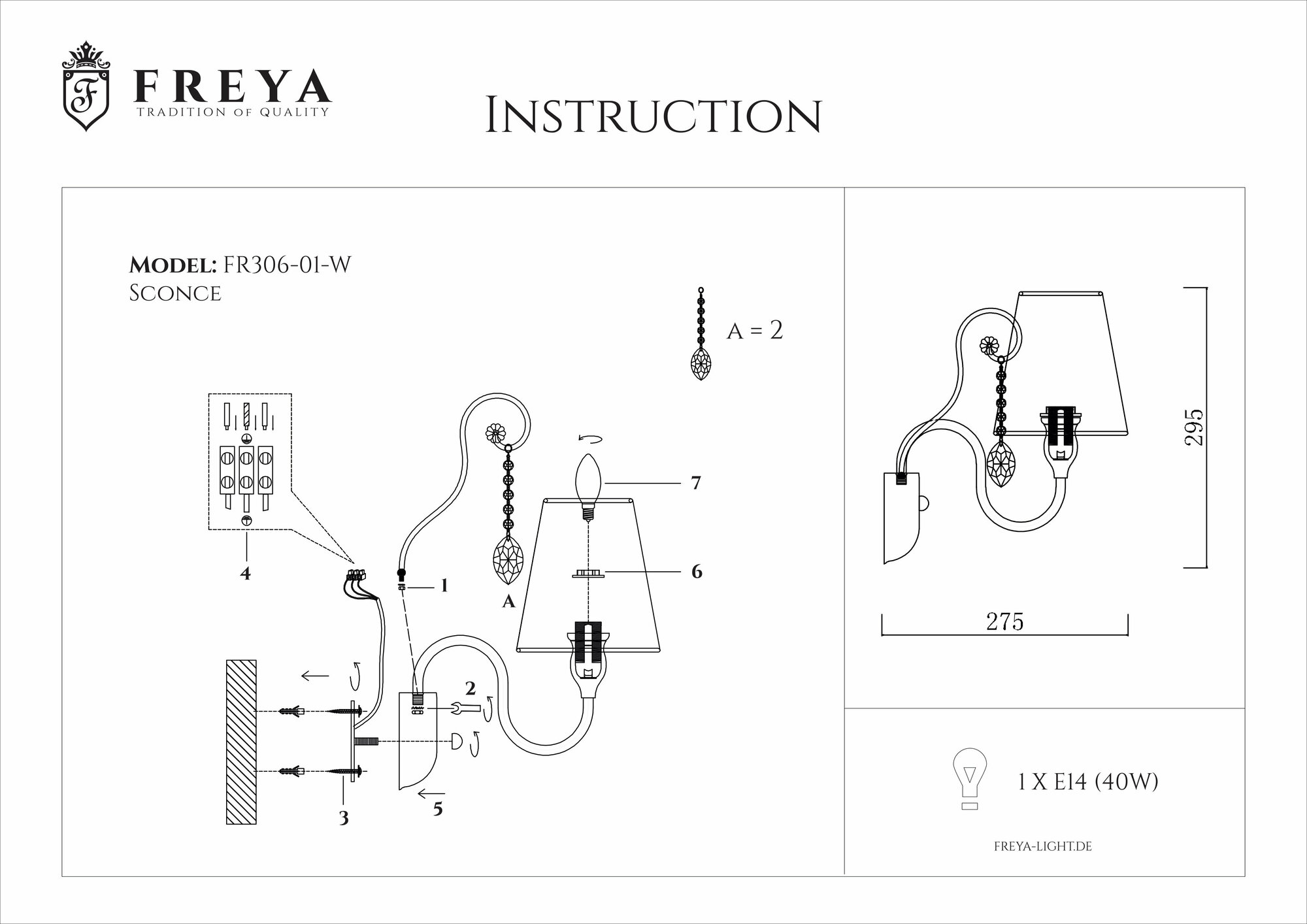 Бра Freya Adelaide - фото №10