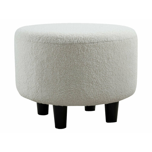 Пуфик НижегородмебельИК Шон Белый велюр букле 8710₽