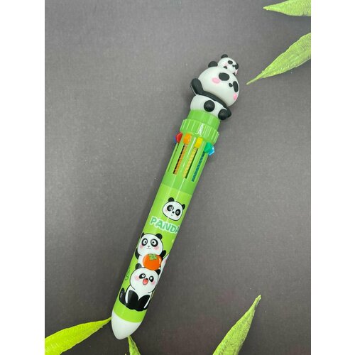 Ручка  Панда, многоцветная 10 цветов .