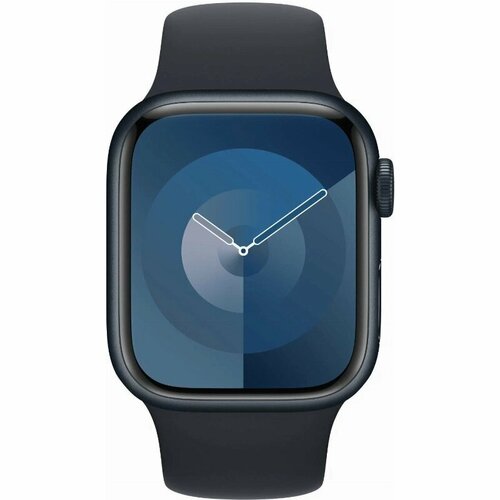 Умные часы Apple Watch Series 9 45 мм Aluminium Case GPS, Midnight Sport Band - M/L