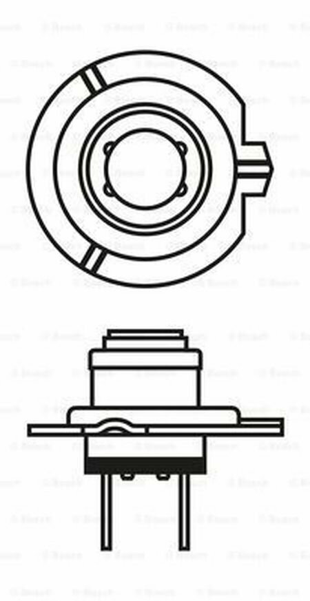 Лампа Bosch Н7 Plus10 Daytime, 1 шт, 1987301057