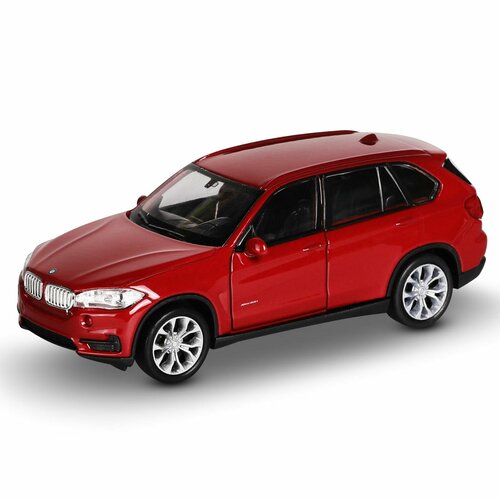 Машинка WELLY BMW X5 Красный / модель машины 1:38 с пружинным механизмом внедорожник welly bmw x5 f15 43691 1 34 11 см бордовый