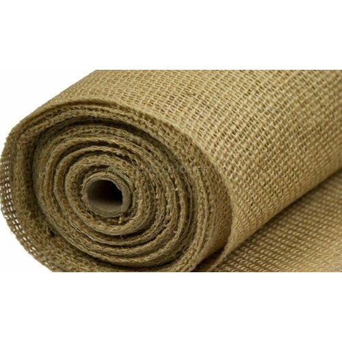 Мешковина джутовая 250 г/кв. м для рукоделия , 3 метра(ширина 110 см)