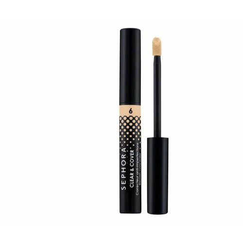 SEPHORA CLEAR AND COVER CORRECTOR консилер 6 - Light Beige консилер perfect coverage corrector flormar 40