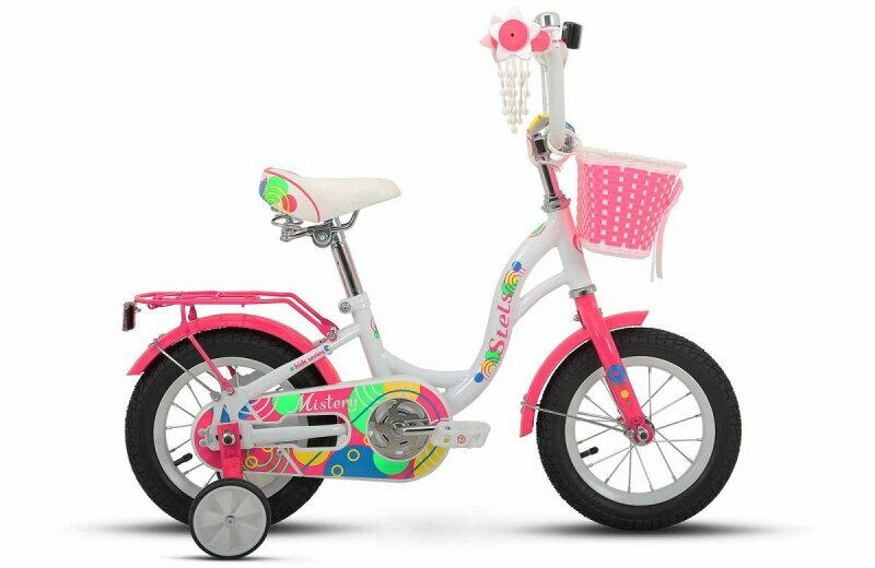 фото Велосипед 12 Stels Mistery C Z010 Белый/розовый 2024
