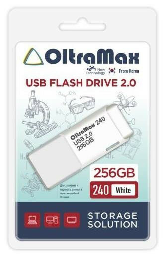 USB флэш-накопитель (OLTRAMAX 256GB 240 White 2.0 [OM-256GB-240-White])