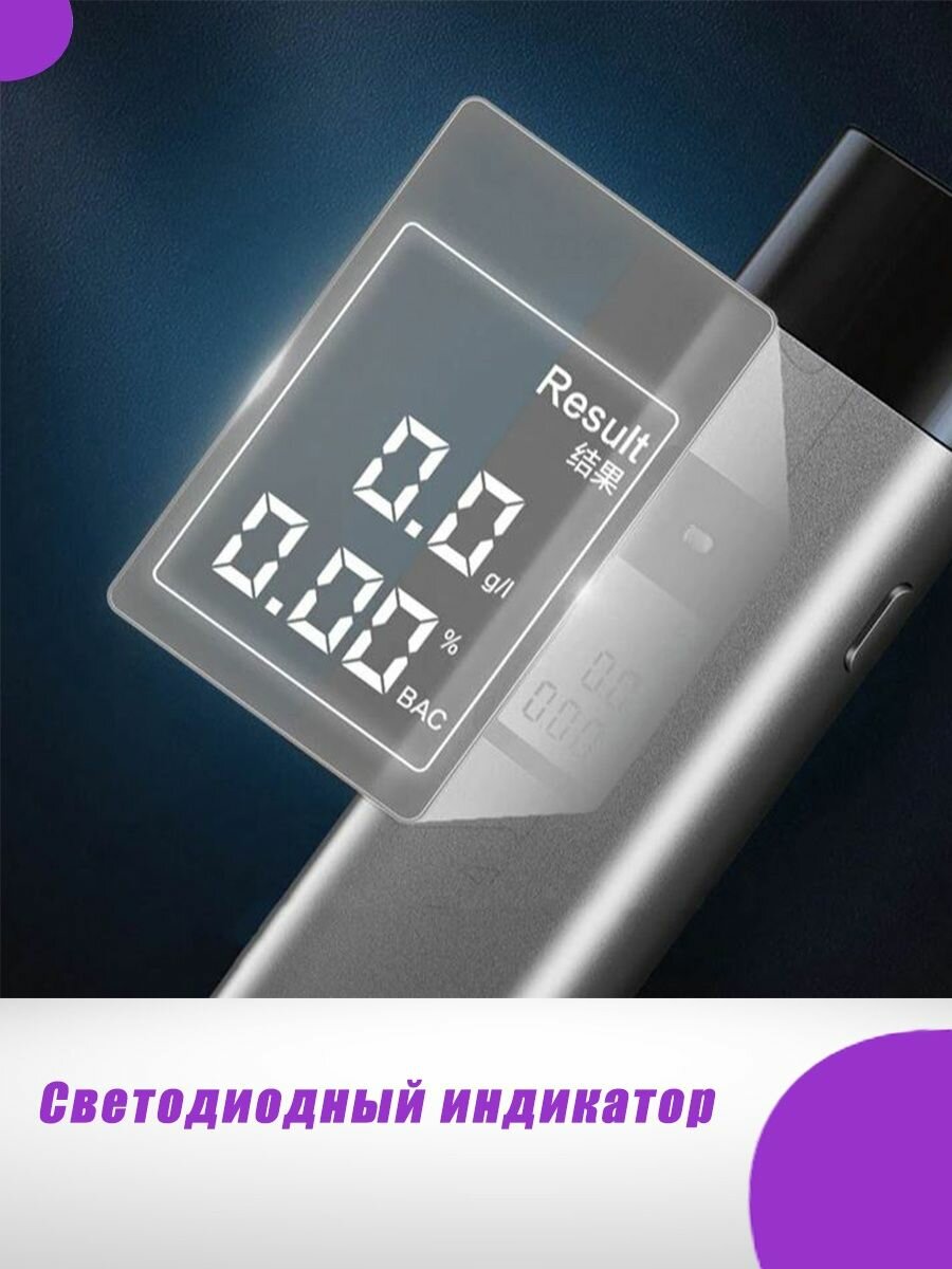 Алкотестер Xiaomi Hydsto Alcohol Tester T1 (YM-JJCSY01) - фото №13