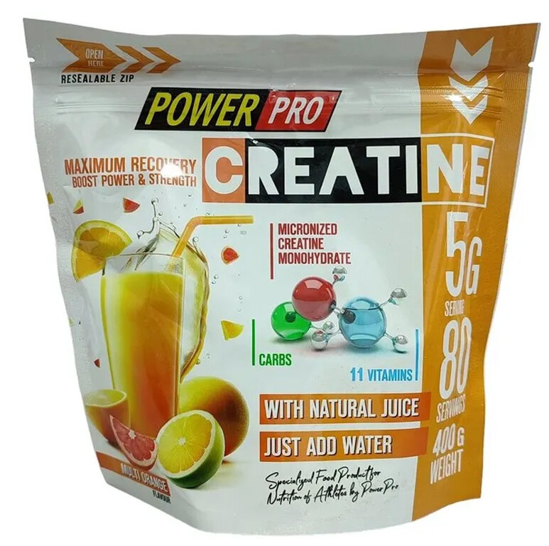 PowerPro Creatine 400g (Мульти Оранж)