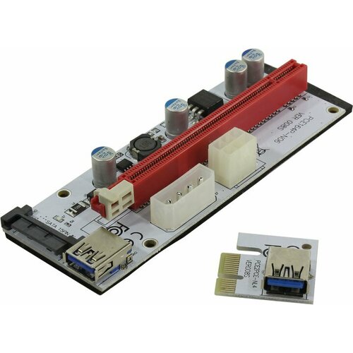 usb riser card pci e x1 male to pci e x16 female с питанием 6pin epciekit ver 009s espada USB Riser (PCI-Ex1M - > PCI-Ex16F) PCE164P-N06 Ver008S