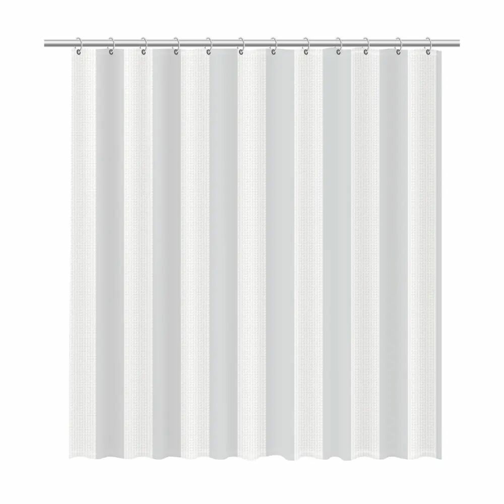 Штора для ванной 180x200 см полиэстер цвет серый