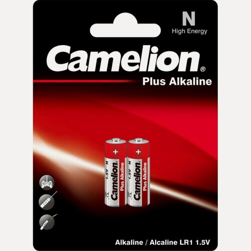 Изображение товара Батарейка 1.5В Camelion, LR1 Alkaline BL-2, 2605