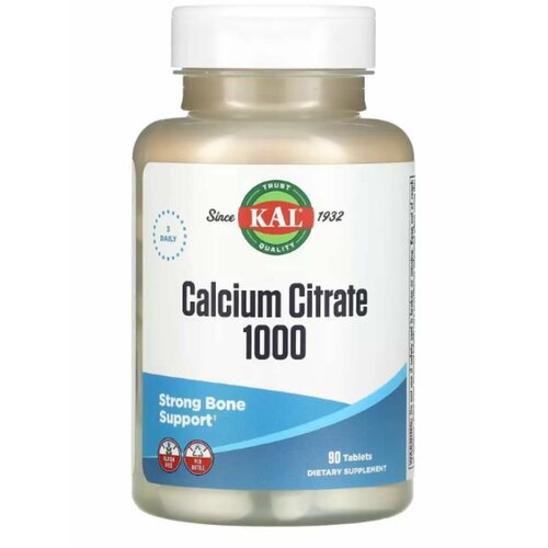 Цитрат кальция (Calcium citrate), 1000 мг, 90 штук