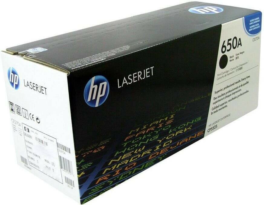 Картридж HP CE270A, 13500 стр, черный