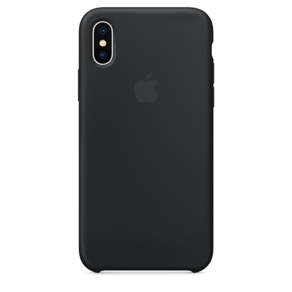 Чехол силиконовый Apple iPhone X Silicone Case Black (Черный) MQT12ZM/A