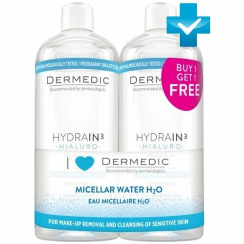 Мицеллярная вода Dermedic Hydrain H2O, 1 л