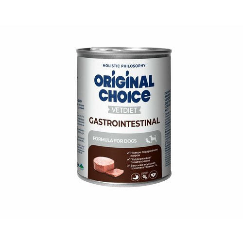 Влажный корм ORIGINAL CHOICE VET DIET Gastrointestinal для собак профилактика болезней ЖКТ, 340г х 6шт.