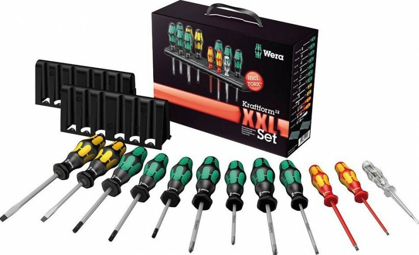 Набор отверток WERA Kraftform Plus "Kraftform12 XXL Set TORX® + 2 Rack WE-051011 [WE-051011]