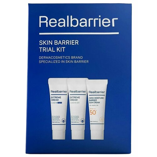 Дорожный набор увлажняющий крем интенсивно восстанавливающий крем солнцезащитный крем Real Barrier Extreme Skin Barrier Trial Kit 10 мл х 3 шт 990₽