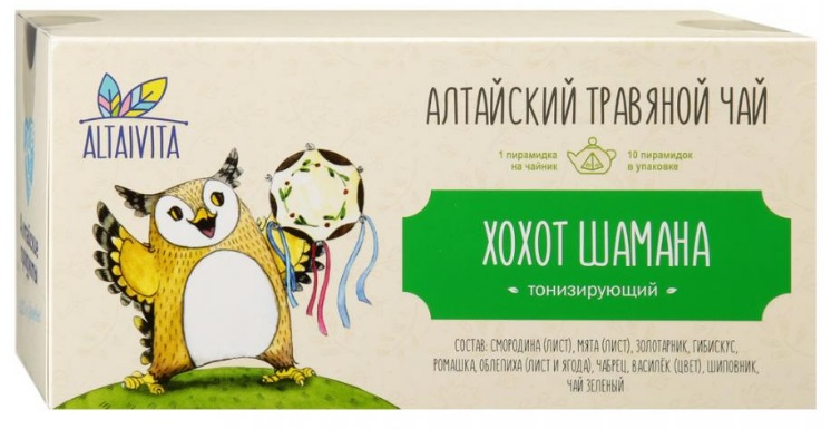 Чай травяной Altaivita Хохот шамана, в пирамидках, 4 г × 10 шт.